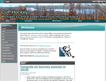 Tablet Screenshot of cuphockey.org